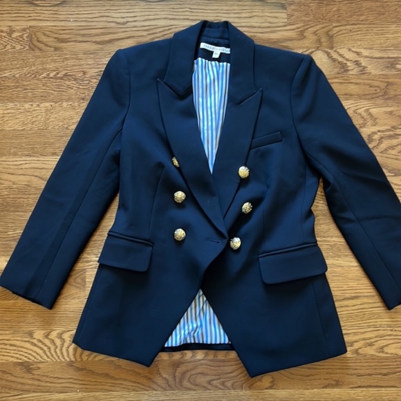 Veronica Beard Miller Dickey Jacket (black with gold buttons, size 4) - Picture 6 of 6